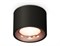Ambrella Комплект накладного светильника XS7511025 SBK/PPG черный песок/золото розовое полированное MR16 GU5.3 (C7511, N7015) XS7511025 - фото 104301
