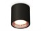 Ambrella Комплект накладного светильника XS7532025 SBK/PPG черный песок/золото розовое полированное MR16 GU5.3 (C7532, N7015) XS7532025 - фото 104468