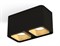 Ambrella Комплект накладного светильника XS7851004 SBK/SGD черный песок/золото песок MR16 GU5.3 (C7851, N7704) XS7851004 - фото 104645