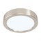 Eglo 99218 Светодиодный накладной светильник FUEVA 5, 10,5W (LED), 160, H28, 1200lm, 3000K, сталь, никель 99218 - фото 104653