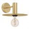 Eglo 900733 Бра (настенный светильник) ESCANDELL, 1X40W (E27), H120, сталь, черный, матовая латунь 900733 - фото 104964