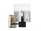Ambrella Светильник настенный LH57045 BK/DBS/SM черный/темная латунь/дымчатый E14 max 40W 195*110*185 LH57045 - фото 105042
