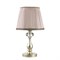 Odeon Light 3390/1T ODL17 538 мат.зол/серебр.патина/абажур ткань/хрусталь Настольная лампа E14 40W 220V AURELIA 3390/1T - фото 108087