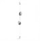 Odeon Light 4865/2FC MODERN ODL_EX22 45 серебристый/белый/стекло Натяжной торшер с выкл. E14 2*40W JUNGLE 4865/2FC - фото 109668