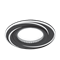 Gauss Светильник Aluminium AL016 Круг. Черный/Хром, Gu5.3 AL016 - фото 109809