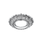 Gauss Светильник Antique Gu5.3 1/40 круг, серебро/черный CA048 - фото 109815