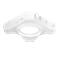 Gauss Светильник Gypsum Exclusive Gu5.3 1/24 белый GY015 - фото 109843