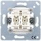 Механизм выключателя одноклавишного, универс. (вкл/выкл с 2-х мест) 10 А / 250 В Jung A500 Белый 506u - фото 11136