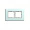Рамка двойная для горизонтального/вертикального монтажа Jung LS Plus Матовое стекло LSP982GLAS - фото 11184