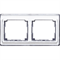 Рамка двойная для горизонтального монтажа Jung SL 500  Серебро sl5820si - фото 11200