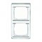 Рамка двойная для вертикального монтажа Jung SL 500  Серебро sl582si - фото 11201