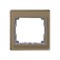Рамка одинарная Jung SL 500  Золотая бронза SL581GB - фото 11217