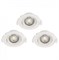 Eglo 32896 Комплект светодиодных встраиваемых светильников регул. SARTIANO, 3х5W(LED), 3х470lm, 90, ET45, пластик 32896 - фото 113436 Eglo 32896 Комплект светодиодных встраиваемых светильников регул. SARTIANO, 3х5W(LED), 3х470lm, 90, ET45, пластик 32896 - фото 113436