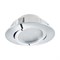 Eglo  Светильник LED встраиваемый PINEDA регулир. и диммир., 1х6W(LED), Ø84, пластик, хром 95855 - фото 115340 Eglo  Светильник LED встраиваемый PINEDA регулир. и диммир., 1х6W(LED), Ø84, пластик, хром 95855 - фото 115340