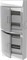 Бокс настенный Mistral41 48М прозрачная дверь (с клемм) - фото 11701
