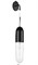 Lightstar 690517 (MB22501-1A ) Бра RAMO 1х40W E14 ЧЕРНЫЙ МАТОВЫЙ/ПРОЗРАЧНЫЙ (в комплекте), шт 690517 - фото 117086