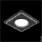 Светильник Gauss Strass CA041 Квадрат. Кристал/Черный, Gu5.3 1/30 - фото 11802