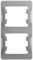 GLOSSA 2-постовая РАМКА, вертикальная, АЛЮМИНИЙ - фото 12476
