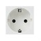 EKF PROxima Розетка 45х45 (2 модуля), с заземлением. белая, прямая. - фото 126158