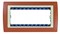 Simon 82 Centr. Терракот/Слоновая кость Рамка с суппортом на 5 узких модулей - фото 24215