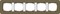Gira серия E3 Дымчатый/белый глянцевый Рамка 5-ая - фото 26369