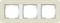 Gira серия E3 Песочный/белый глянцевый Рамка 3-ая - фото 26390