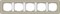 Gira серия E3 Серо-беевый/белый глянцевый Рамка 5-ая - фото 26402