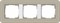 Gira серия E3 Серо-бежевый./белый глянцевый Рамка 3-ая - фото 26407