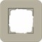 Gira серия E3 Серо-бежевый/белый глянцевый Рамка 1-ая - фото 26410