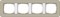 Gira серия E3 Серо-бежевый/белый глянцевый Рамка 4-ая - фото 26411
