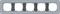 Gira серия E3 Серо-голубой/антрацит Рамка 5-ая - фото 26416