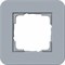 Gira серия E3 Серо-голубой/белый глянцевый Рамка 1-ая - фото 26417