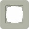 Gira серия E3 Серо-зеленый/белый глянцевый Рамка 1-ая - фото 26427