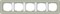 Gira серия E3 Серо-зеленый/белый глянцевый Рамка 5-ая - фото 26431