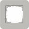 Gira серия E3 Серый/белый глянцевый Рамка 1-ая - фото 26437