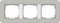 Gira серия E3 Серый/белый глянцевый Рамка 3-ая - фото 26439