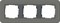 Gira серия E3 Темно-серый/антрацит Рамка 3-ая - фото 26444