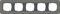 Gira серия E3 Темно-серый/антрацит Рамка 5-ая - фото 26446