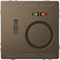 SE Merten D-Life Мокко Терморегулятор теплого пола с центральной платой с выключателем +4м 230В MTN5764-6052 - фото 27211