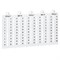 Листы с этикетками для клеммных блоков Viking 3 - горизонтальный формат - шаг 6 мм - цифры от 31 до 40 - фото 31884
