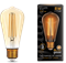 Лампа Gauss LED Filament ST64 E27 8W Golden 2400К 1/10/40 - фото 33886