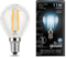 Лампа Gauss LED Filament Шар E14 11W 750lm 4100K 1/10/50 - фото 34080