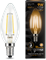 Лампа Gauss LED Filament Candle E14 9W 2700К 1/10/50 - фото 34102