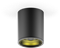 LED светильник накладной HD008 12W (черный золото) 3000K 79x100мм 1/30 - фото 34239