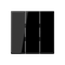 JUNG Черная Клавиша для выключателя 3-клавишного A593BFSW - фото 38472