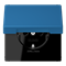 SCHUKO®-розетка с откидной крышкой и со встроенной повышенной защитой от прикосновения bleu c?rul?en - фото 38988