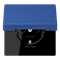 SCHUKO®-розетка с откидной крышкой и со встроенной повышенной защитой от прикосновения bleu outremer - фото 38989