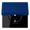 SCHUKO®-розетка с откидной крышкой и со встроенной повышенной защитой от прикосновения bleu outremer - фото 38990
