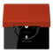 SCHUKO®-розетка с откидной крышкой и со встроенной повышенной защитой от прикосновения rouge vermill - фото 38997