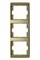 Рамка тройная Arsys, для вертикального монтажа, золотой матовый 13340002 - фото 40534